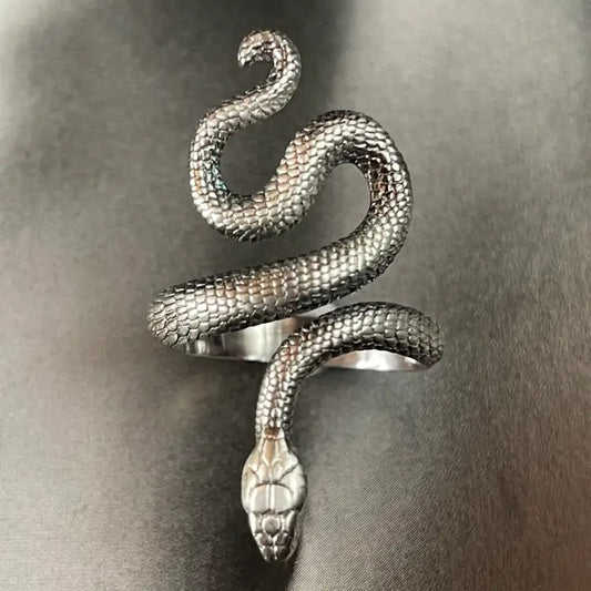 Adjustable Serpent Ring | Sterling Silver
