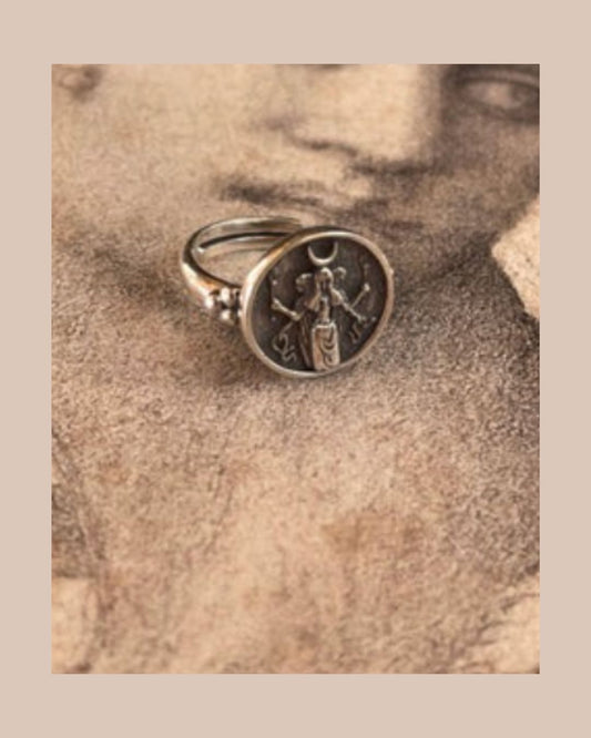 Hekate Coin Ring | Triple Goddess | Sterling Silver 925K