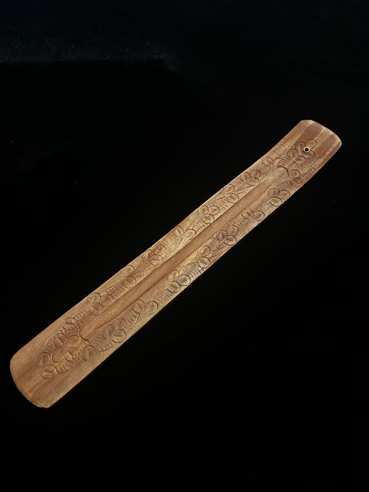 Floral Wooden Incense Holder