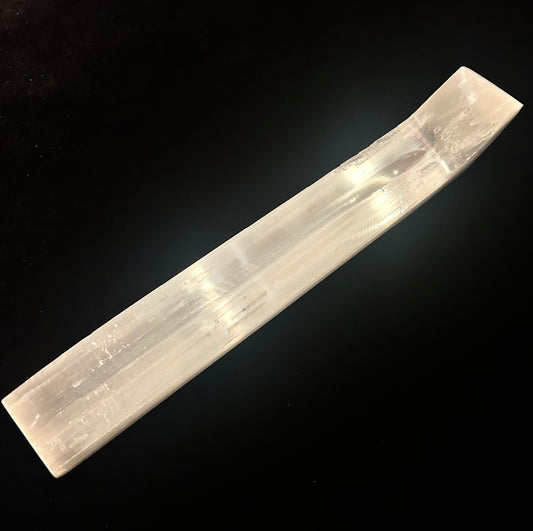 Selenite/Spar Incense Holder