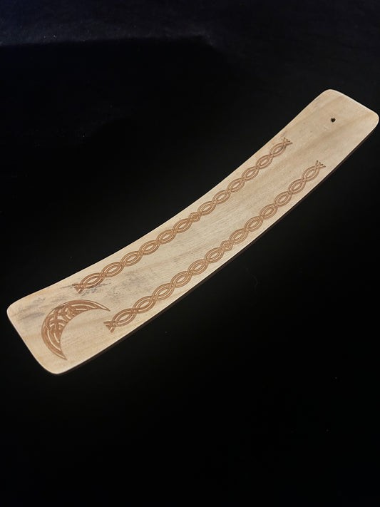 Curved Wooden Incense Holder
