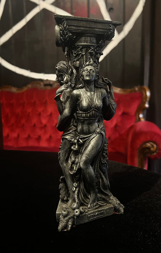 Maiden, Mother & Crone Tall Resin Tealight Candle Holder
