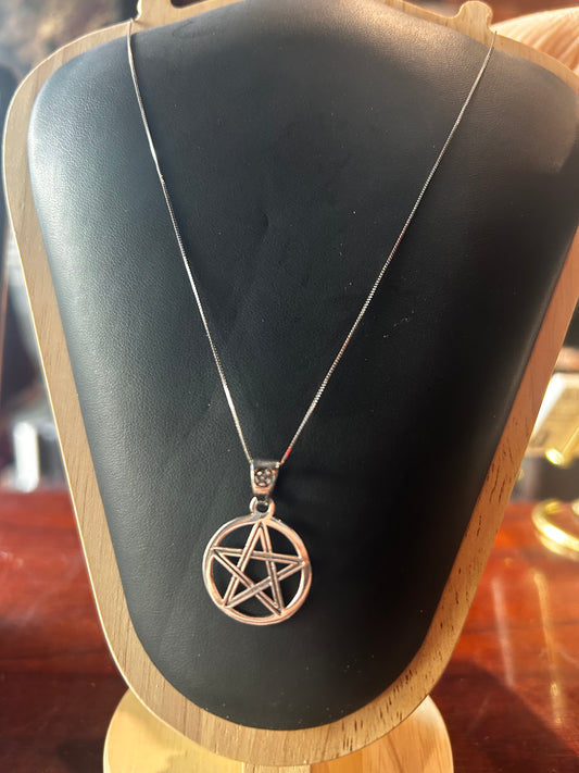 Silver Pentagram Necklace