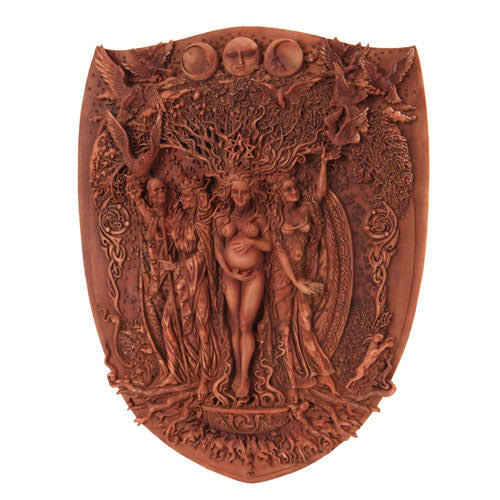 Triple Goddess Mother, Maiden, and Crone Plaque